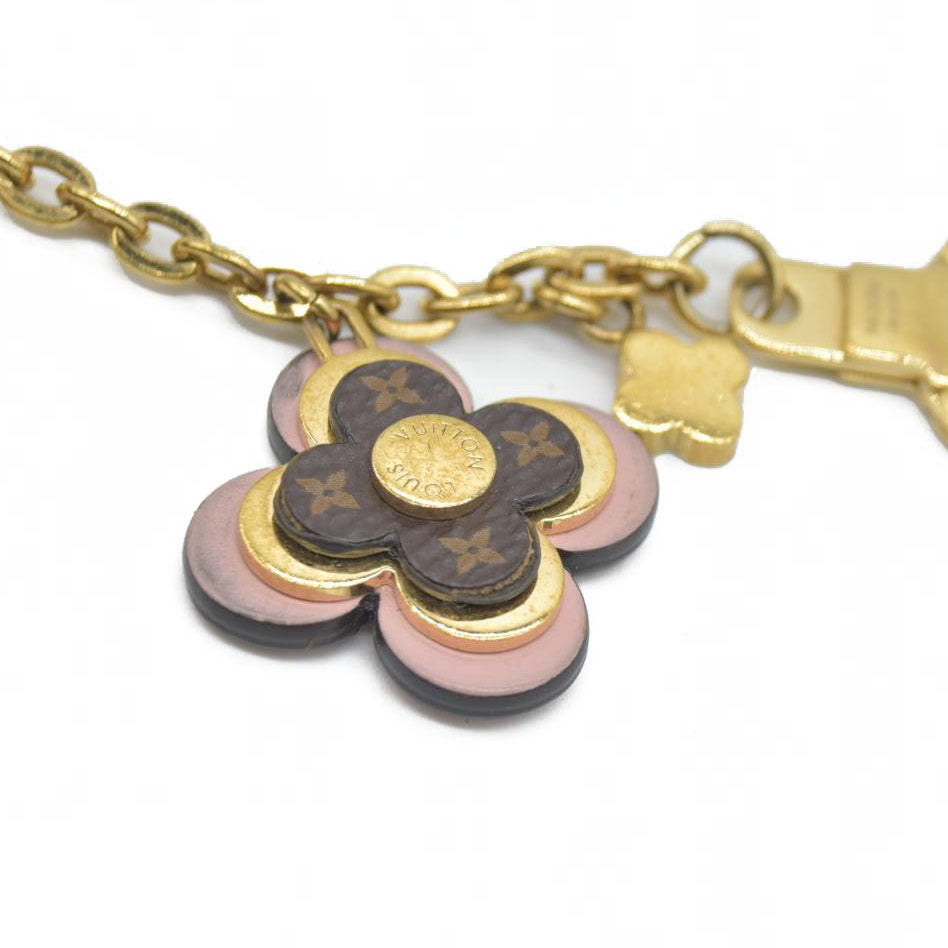 $655 Louis Vuitton blooming flowers chain bag charm
