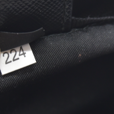 $1120 Prada Black Saffiano Pouch Cosmetic Bag