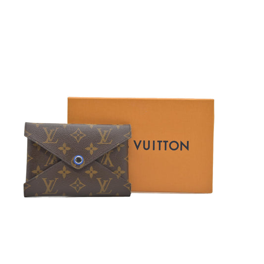 $600 Louis Vuitton Monogram Medium Kirigami Pochette Insert Blue