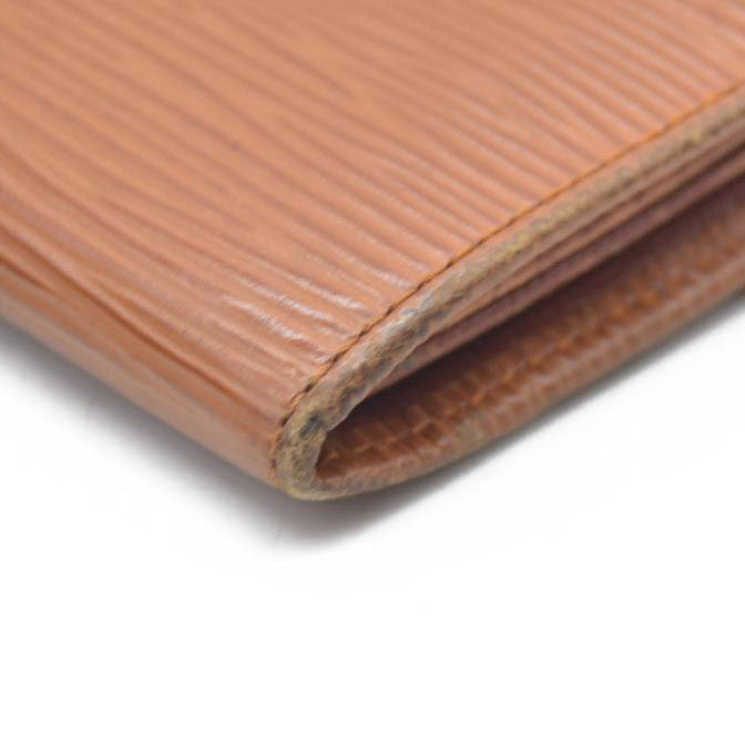 AUCTION $665 Louis Vuitton  Epi Porte Tresor International Wallet Kenyan Fawn