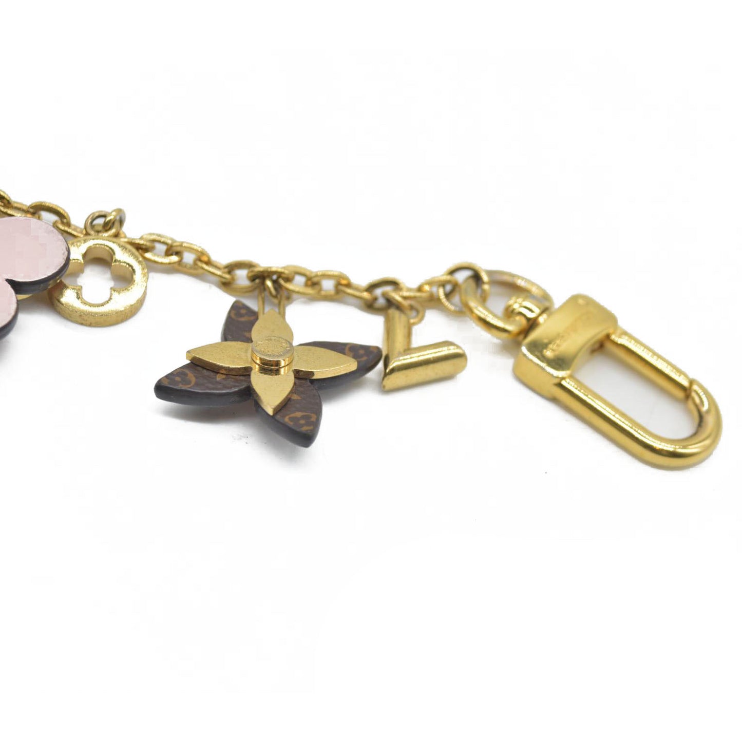 $655 Louis Vuitton blooming flowers chain bag charm