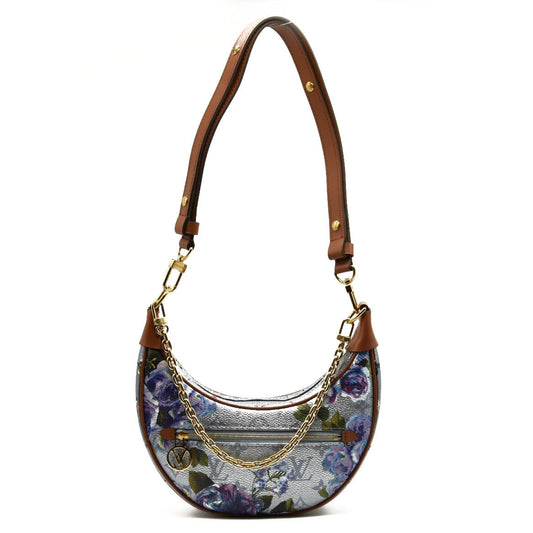 LOUIS VUITTON Metallic Monogram LV Garden Loop PM Blue