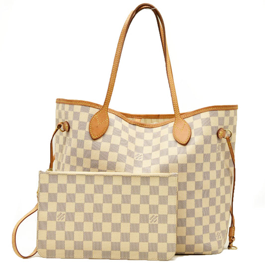 Louis Vuitton Damier Azur Neverfull MM with Pouch AR2149