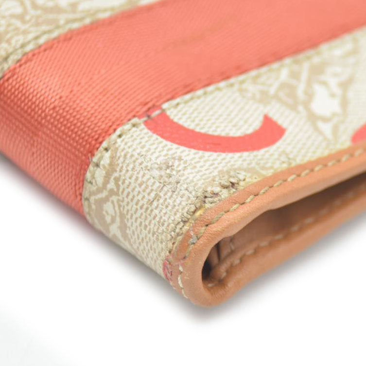 CELINE Horse Carriage C PVC Long Bifold Wallet Beige