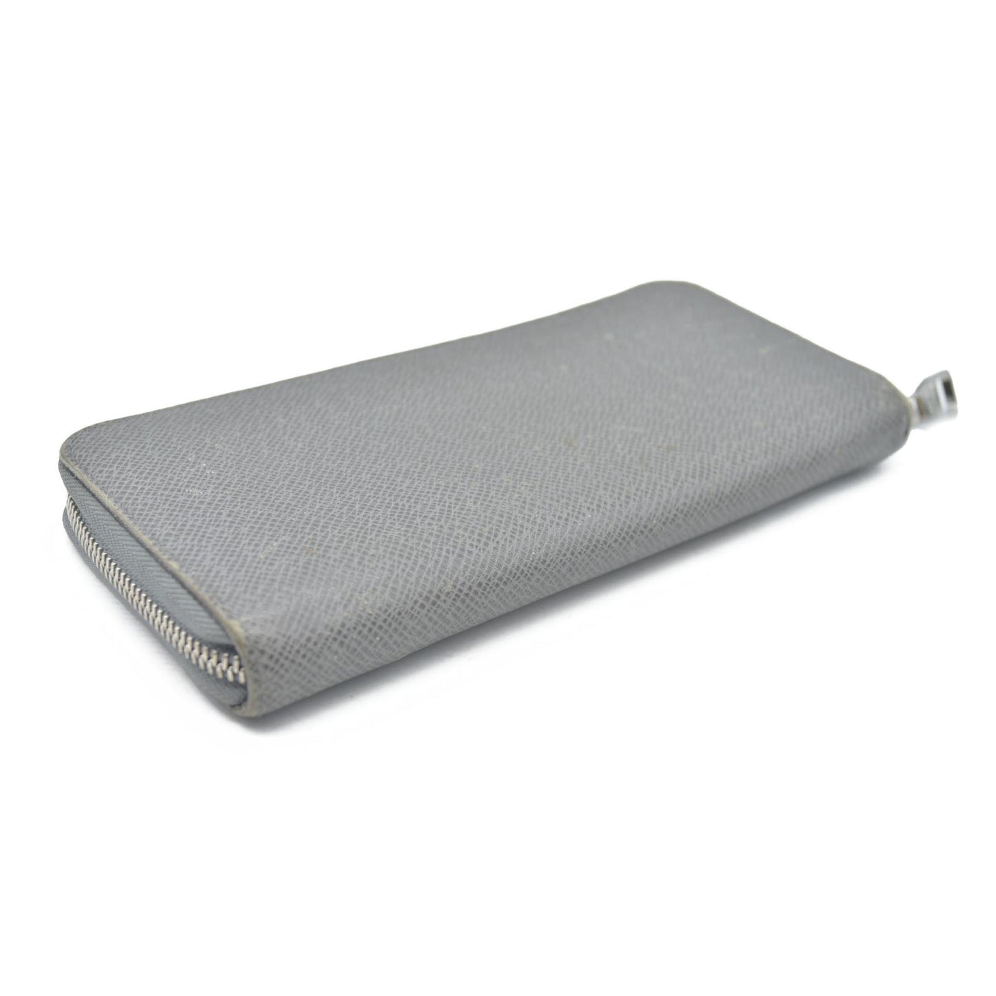 AUCTION $985 Louis Vuitton  Taiga Zippy Organizer Wallet Glacier