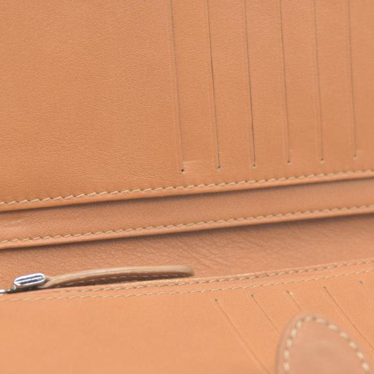 CELINE Horse Carriage C PVC Long Bifold Wallet Beige
