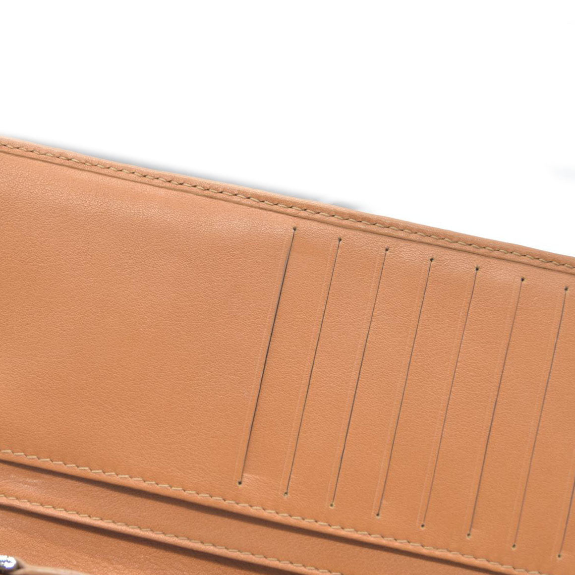 CELINE Horse Carriage C PVC Long Bifold Wallet Beige