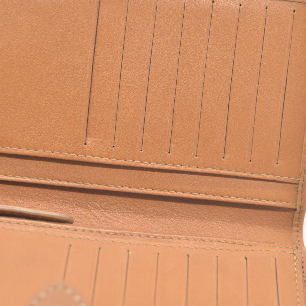 CELINE Horse Carriage C PVC Long Bifold Wallet Beige