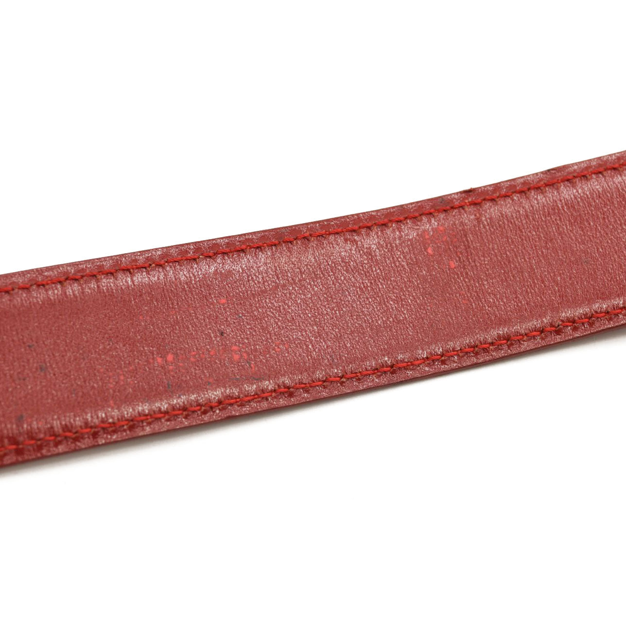 GUCCI Calfskin Interlocking G Belt 75 30 Vibrant Red