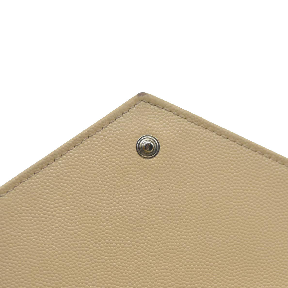 $1590 Saint Laurent Chevron Envelope Small Beige