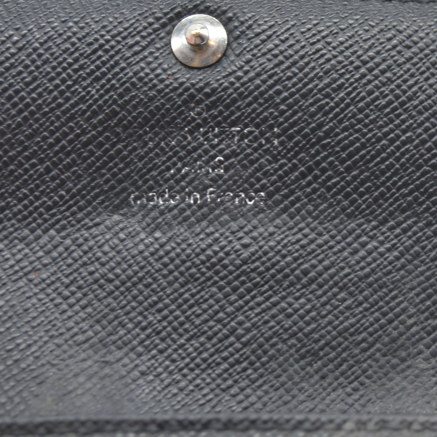 WELL WORN $345 Louis Vuitton Damier Graphite Multicles 6 Ring Key Case Black CT3180 2010