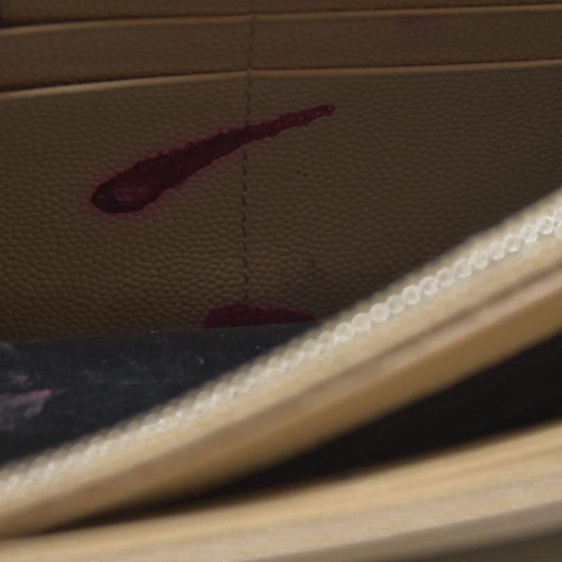 $1590 Saint Laurent Chevron Envelope Small Beige