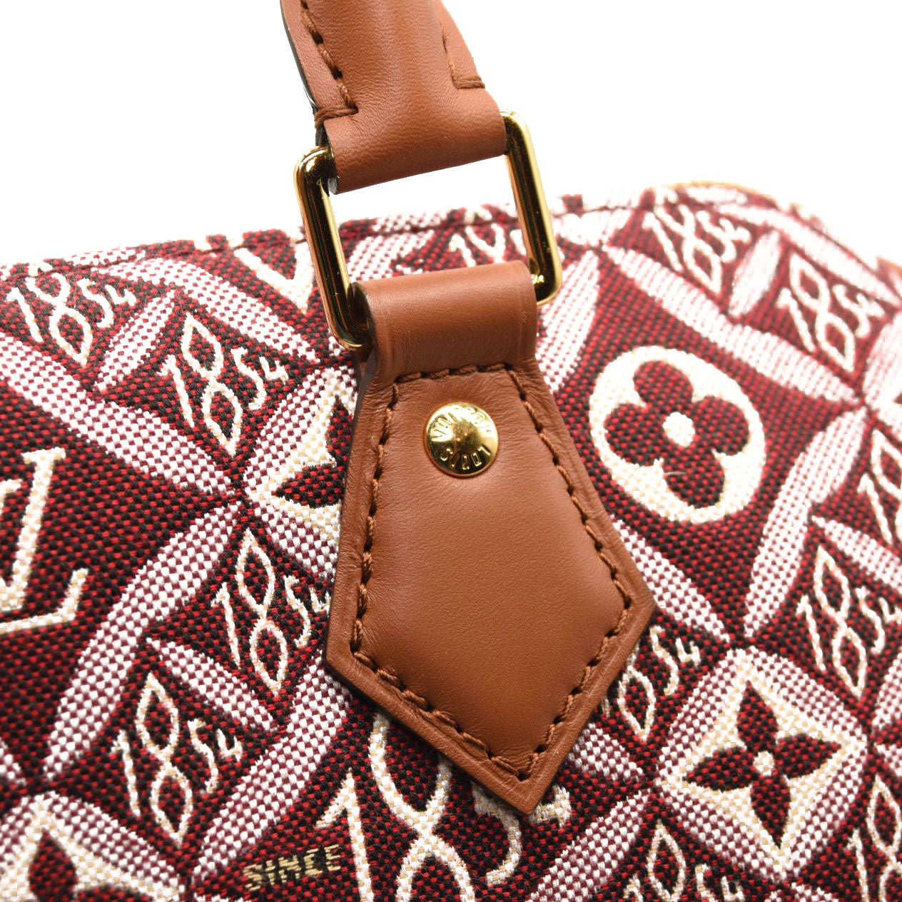 LOUIS VUITTON Jacquard Since 1854 Speedy Bandouliere 25 Bordeaux