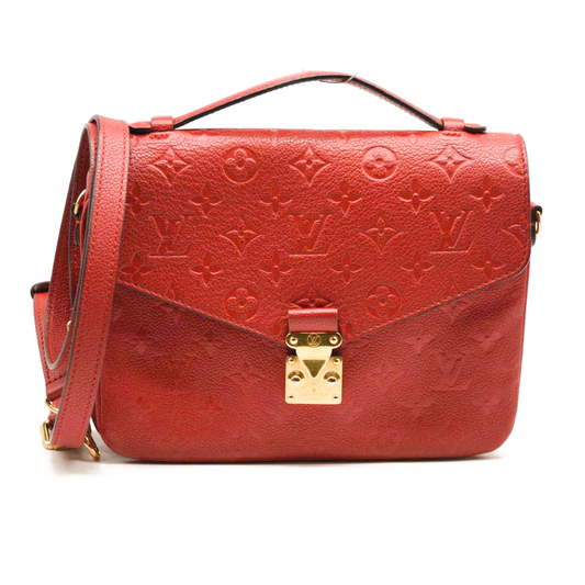 LOUIS VUITTON Empreinte Pochette Metis Cherry