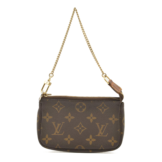 USED Louis Vuitton Monogram Mini Pochette Accessories FL0055