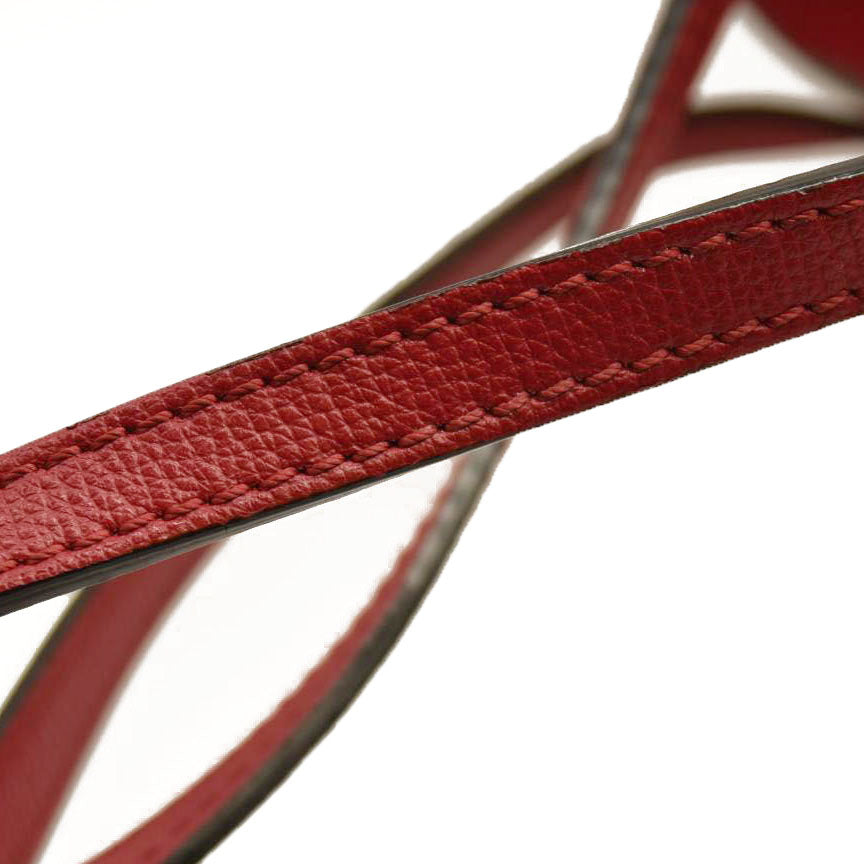 Burberry  Haymarket Check Medium Reversible Tote Poppy Red