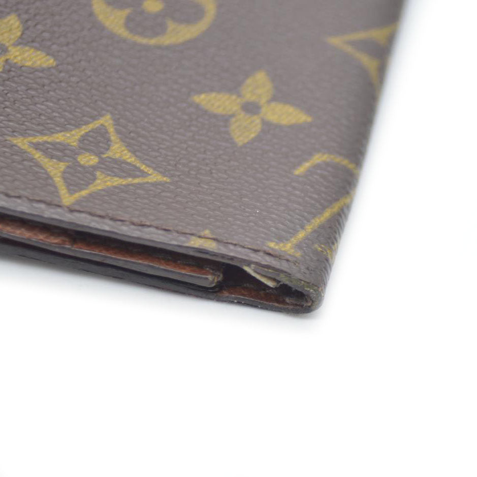 Louis Vuitton Monogram Long Bifold Wallet Brown 874CT