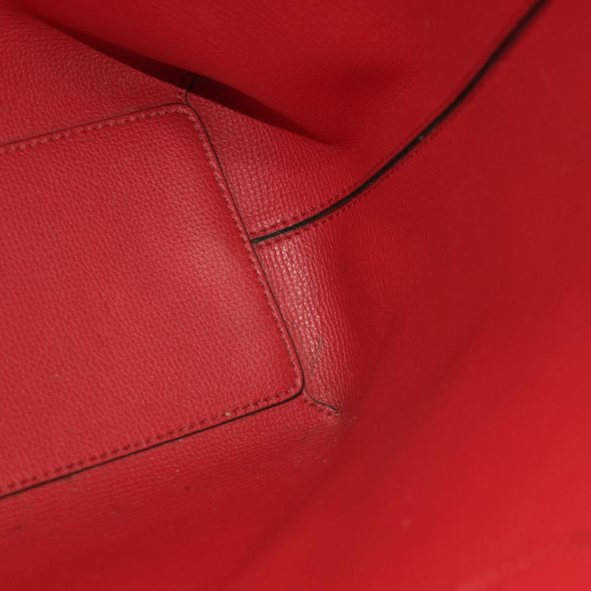 Burberry  Haymarket Check Medium Reversible Tote Poppy Red