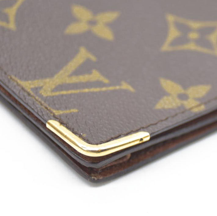 Louis Vuitton Monogram Long Bifold Wallet Brown 874CT