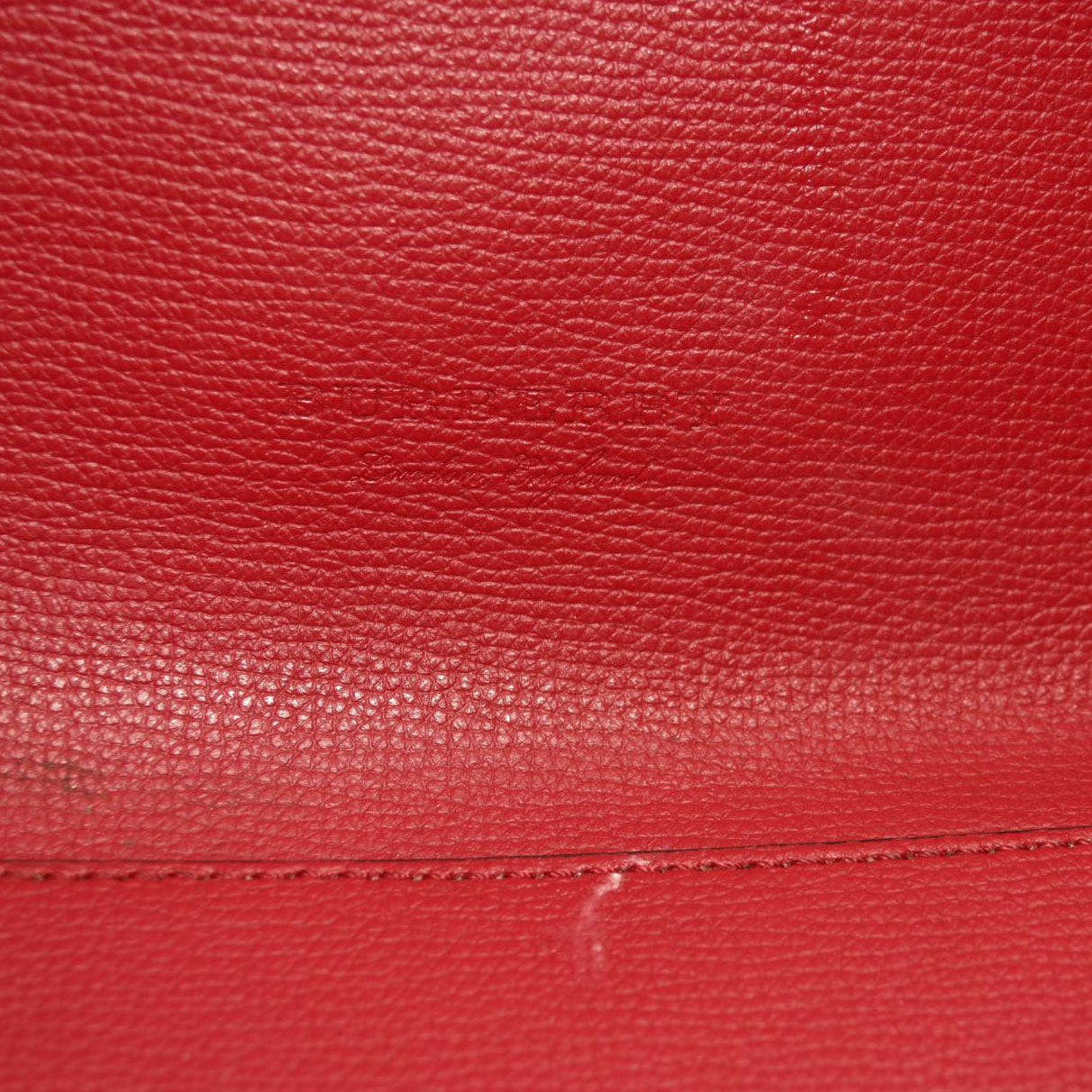 Burberry  Haymarket Check Medium Reversible Tote Poppy Red