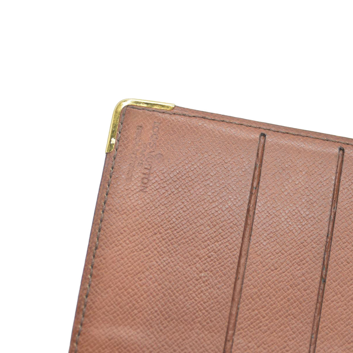 Louis Vuitton Monogram Long Bifold Wallet Brown 874CT