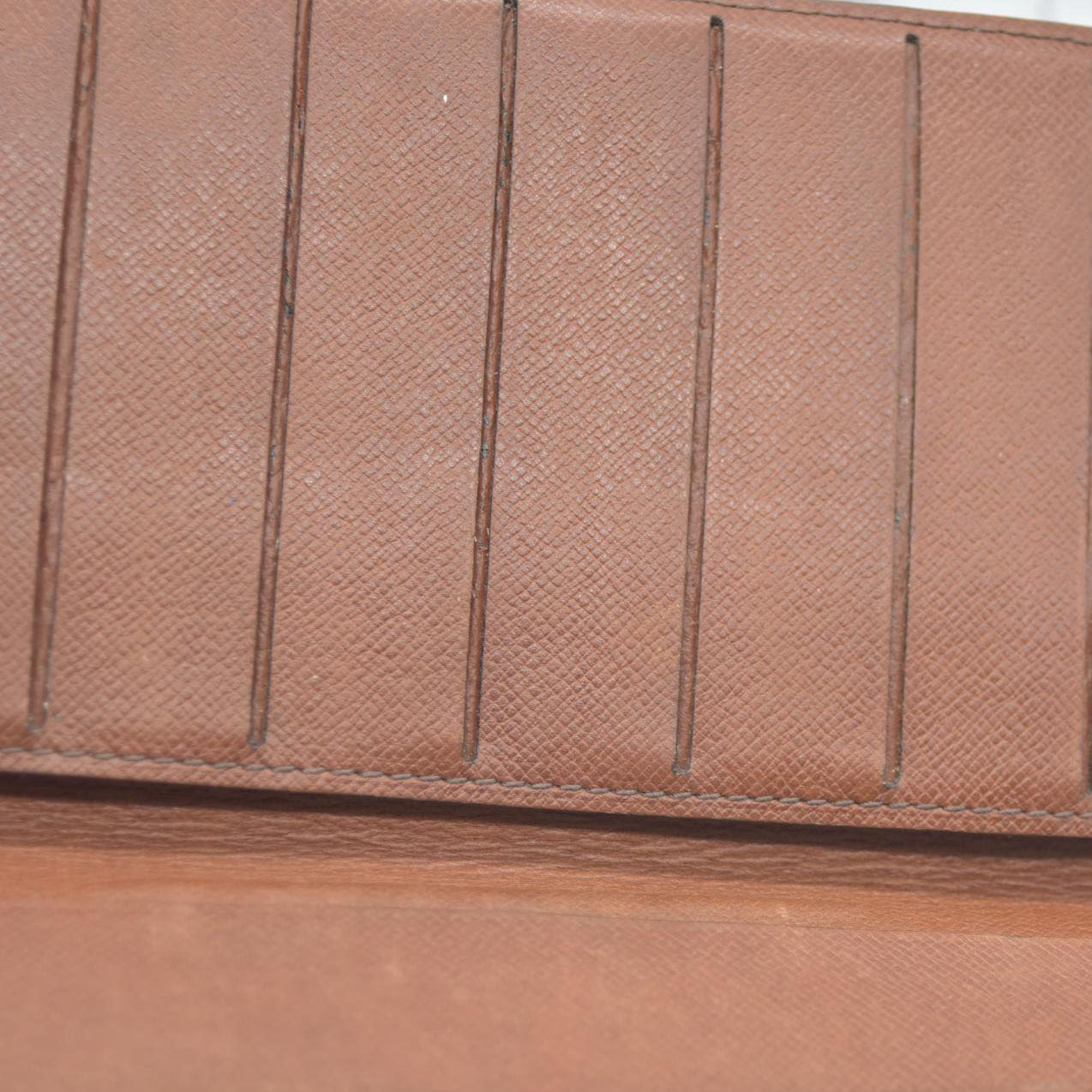 Louis Vuitton Monogram Long Bifold Wallet Brown 874CT