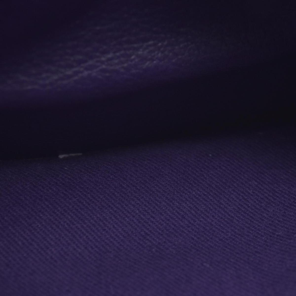 $1890 SAINT LAURENT Grained Leather Muse Two Top Handle Bag Purple CONSIGNMENT 10021248
