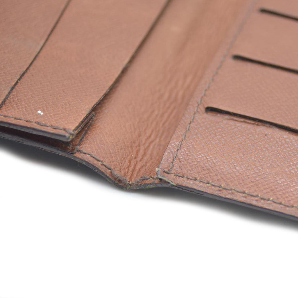 Louis Vuitton Monogram Long Bifold Wallet Brown 874CT