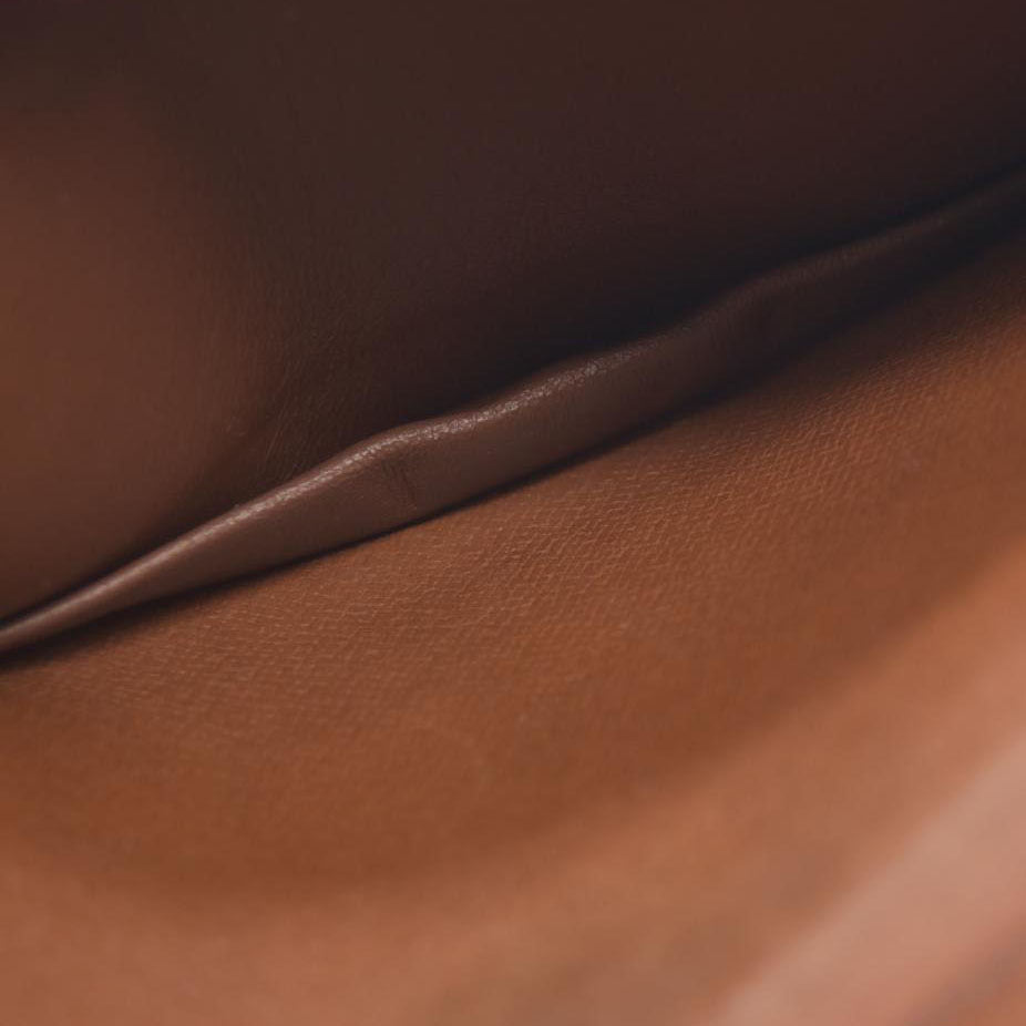 Louis Vuitton Monogram Long Bifold Wallet Brown 874CT