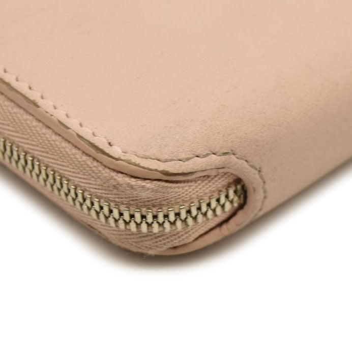 $650 Balenciaga Logo Everyday Calfskin Leather Continental Wallet Pink