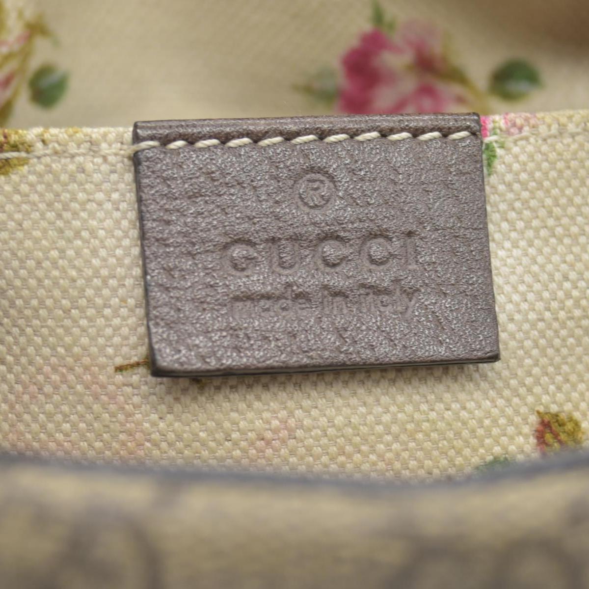 Gucci GG Supreme Monogram Web Neo Vintage Shoulder Bag Beige New Acero Crop