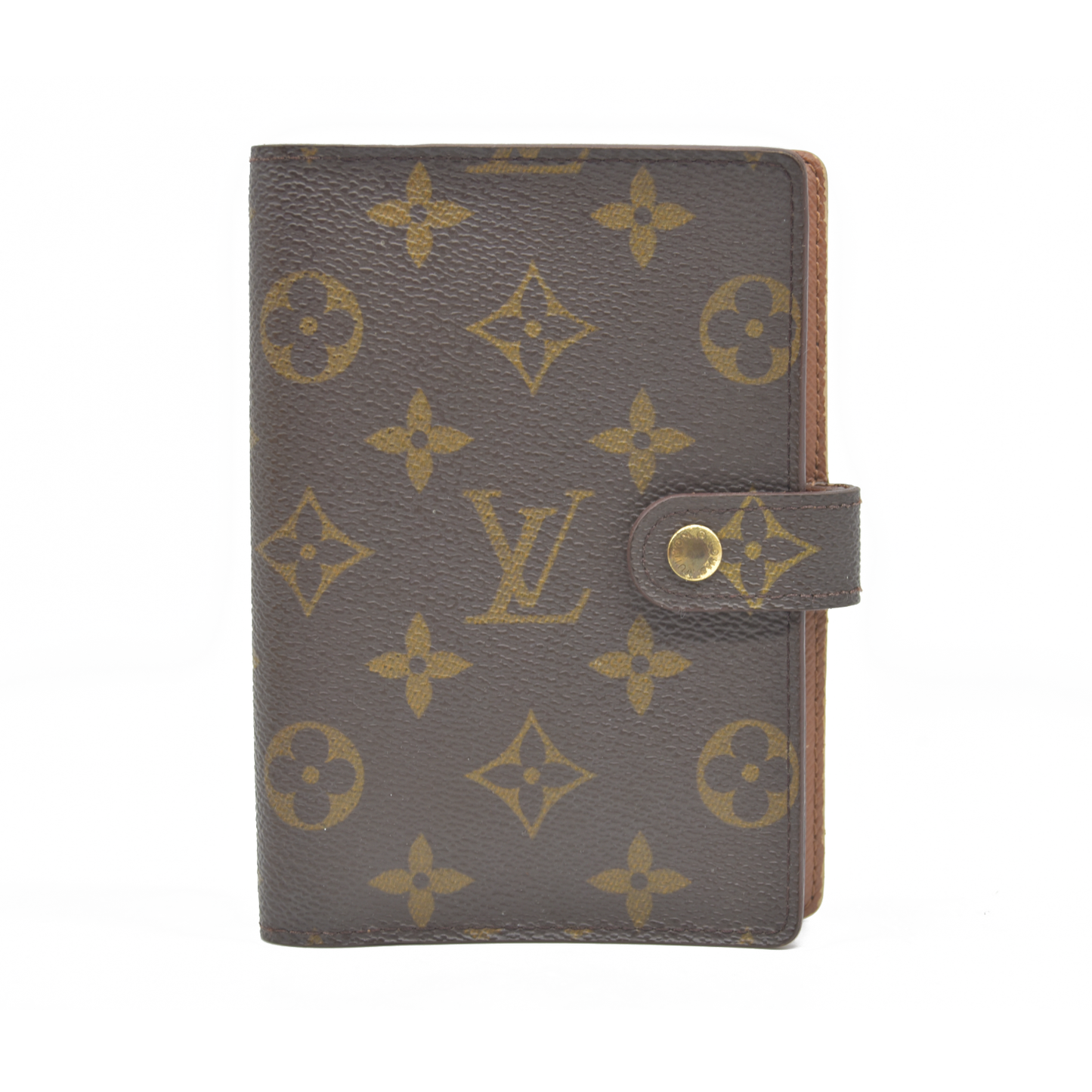 $505  Louis Vuitton Monogram Agenda PM Notebook Cover Brown CA0968 1998