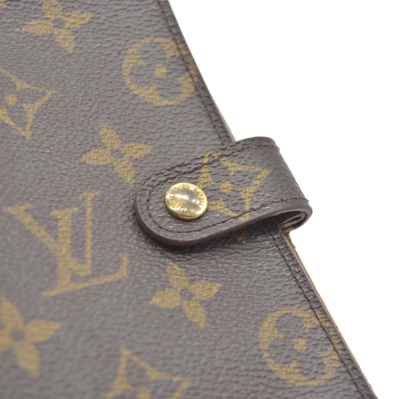 $505  Louis Vuitton Monogram Agenda PM Notebook Cover Brown CA0968 1998
