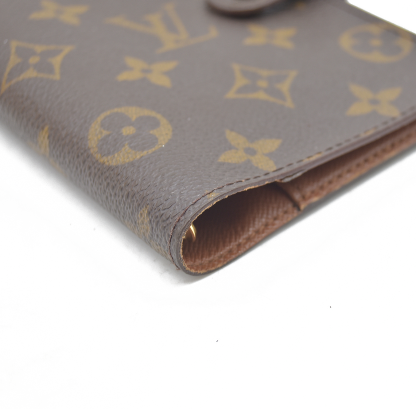 $505  Louis Vuitton Monogram Agenda PM Notebook Cover Brown CA0968 1998