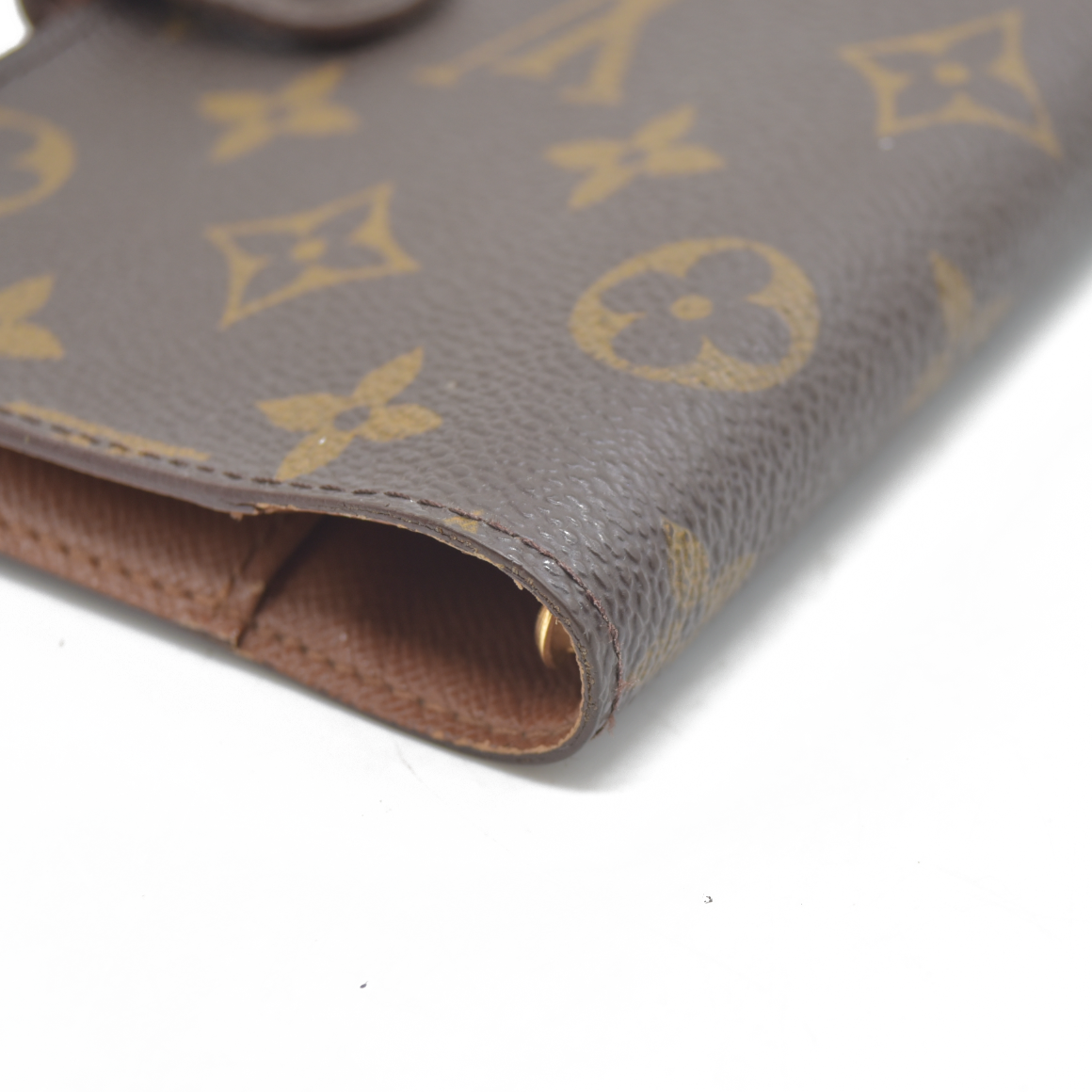 $505  Louis Vuitton Monogram Agenda PM Notebook Cover Brown CA0968 1998