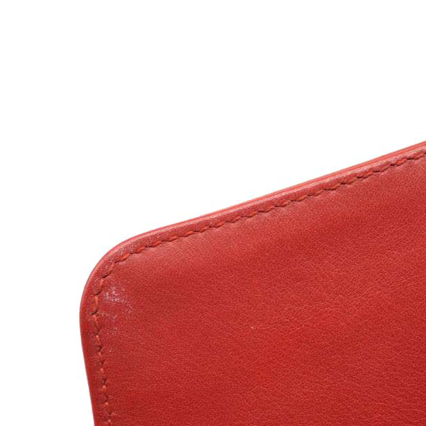 GUCCI Calfskin Matelasse Mini GG Marmont Shoulder Bag Hibiscus Red