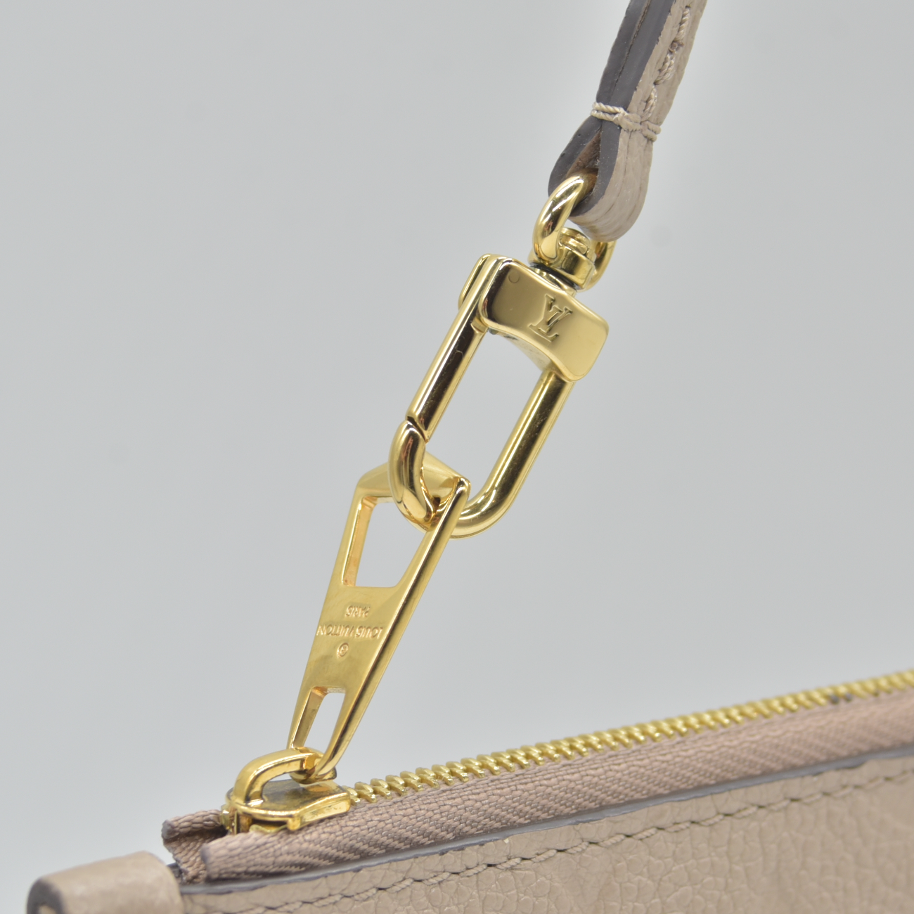 Louis Vuitton Empreinte Wristlet Pouchette Beige