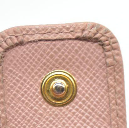 PRADA Saffiano Leather Bifold Wallet Purse Pink