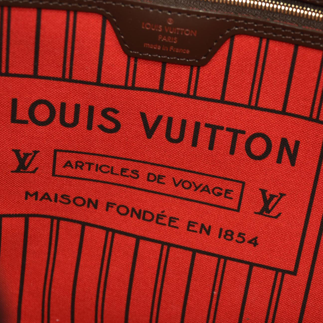 LOUIS VUITTON  Damier Ebene Neverfull MM DK327