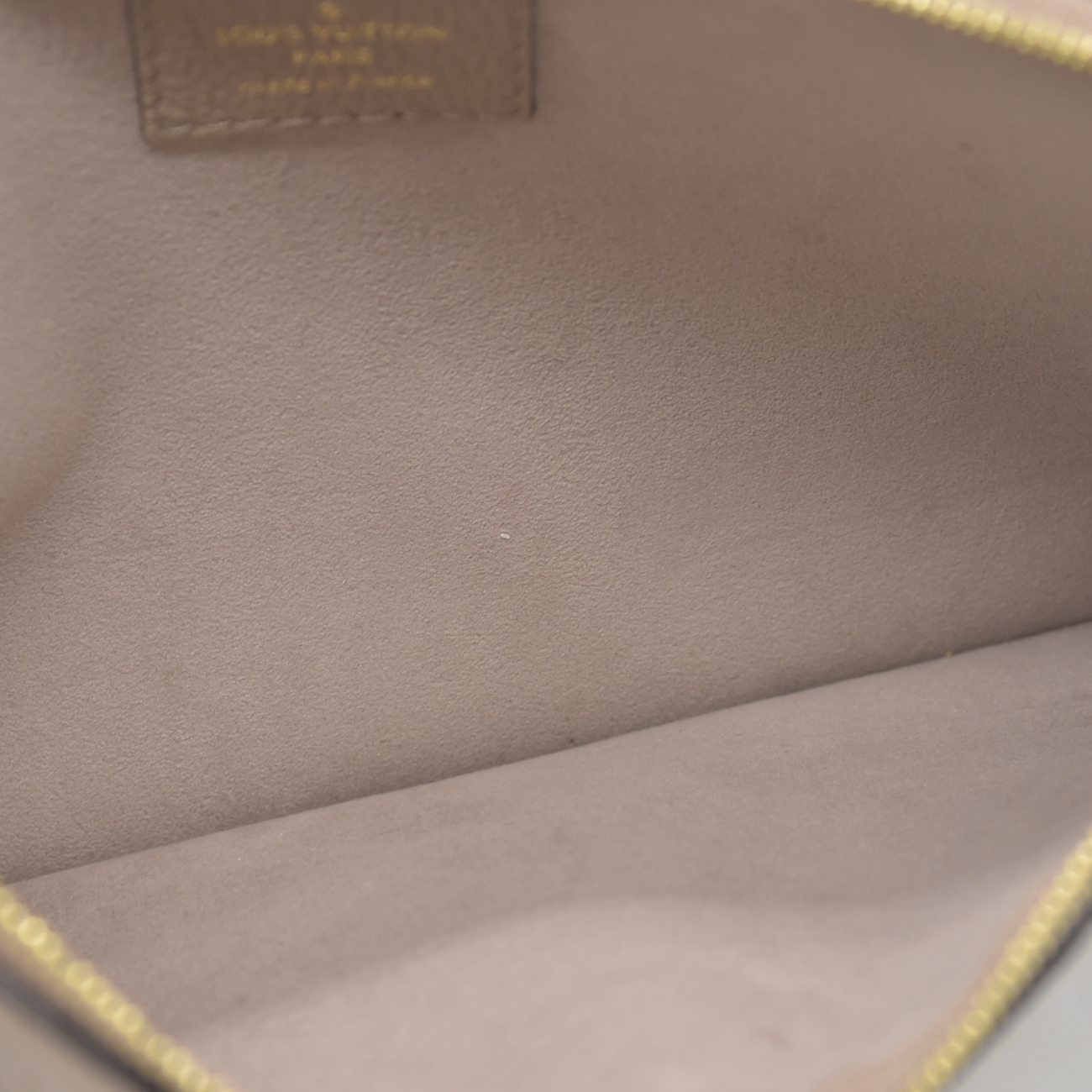 Louis Vuitton Empreinte Wristlet Pouchette Beige
