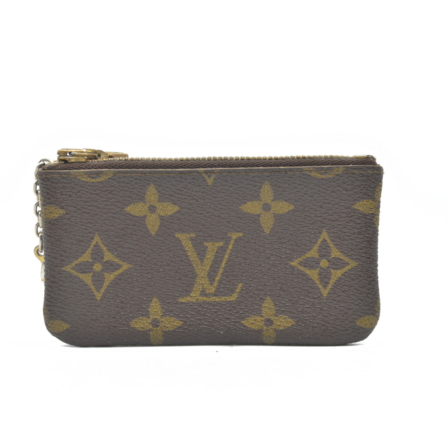 $345 LOUIS VUITTON Monogram Coin Purse Key Pochette Cles 1998