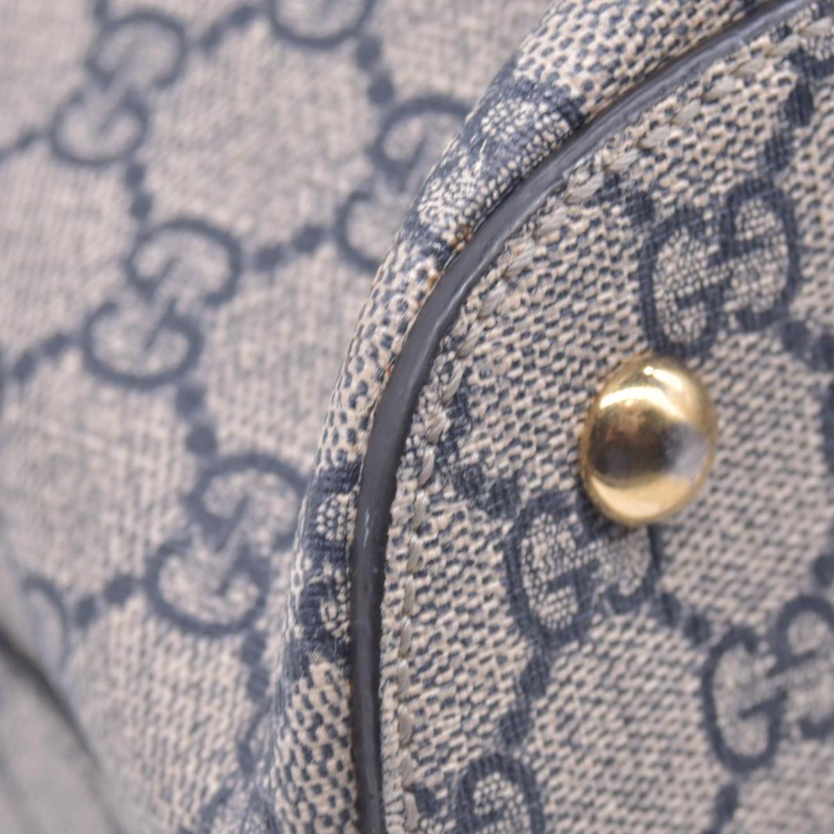 $1490 Gucci GG Supreme Linea Navy Hobo Shoulder Tote Bag CONSIGNMENT