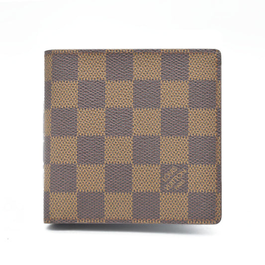 AUCTION $545 Louis Vuitton  Damier Ebene Marco Wallet CA0947
