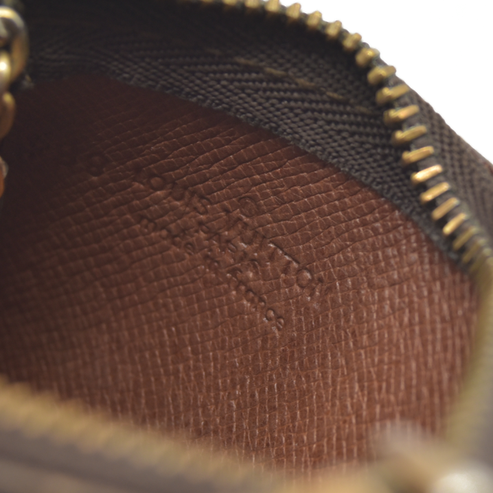 $345 LOUIS VUITTON Monogram Coin Purse Key Pochette Cles 1998