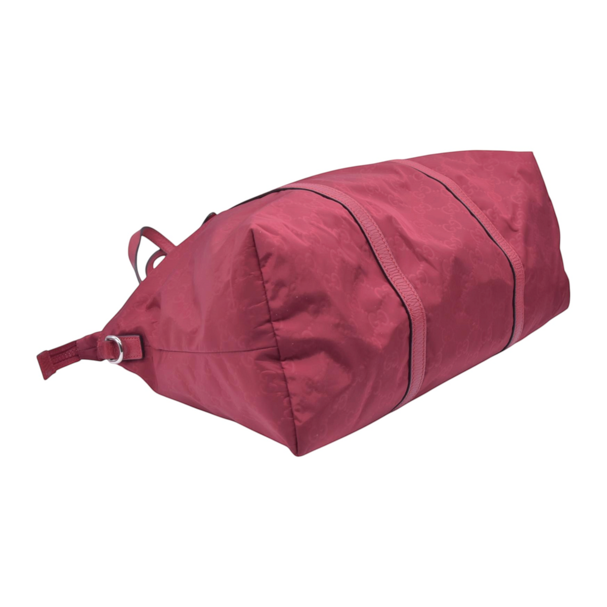 $1150 PRADA Tessuto Nylon Buckle Strap Tote Bag Pink CONSIGNMENT 10021353