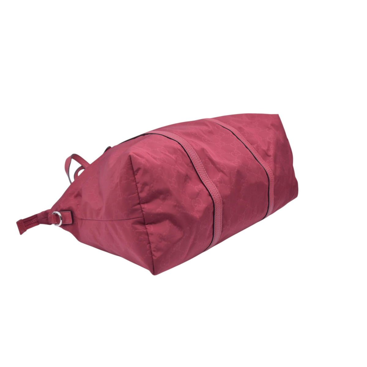 $1150 PRADA Tessuto Nylon Buckle Strap Tote Bag Pink CONSIGNMENT 10021353