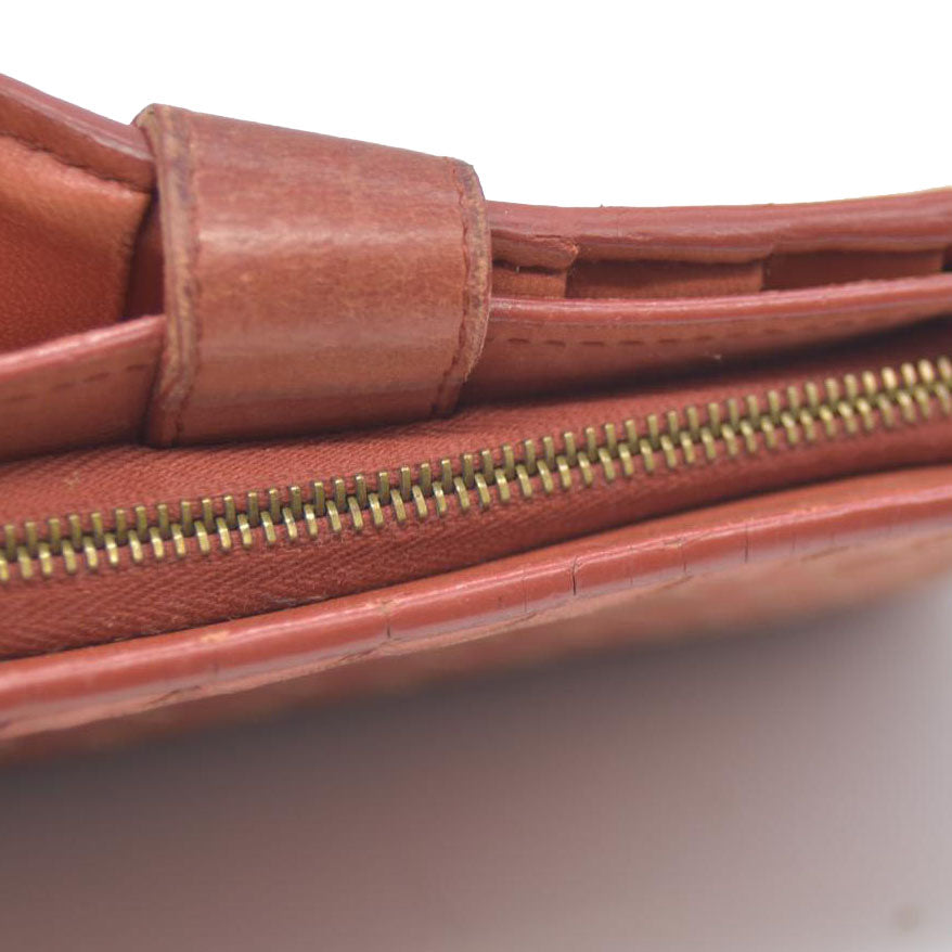 AUCTION $550 Bottega Veneta Intrecciato Lambskin Bifold Wallet Brown