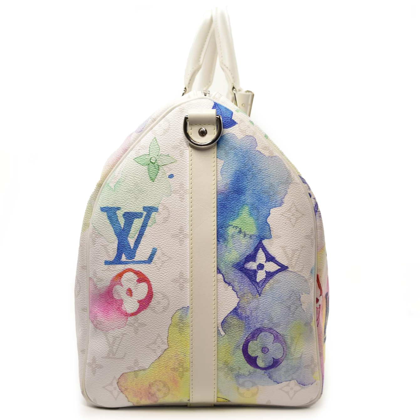 LOUIS VUITTON Monogram Watercolor Keepall Bandouliere 50 Multicolor RFID
