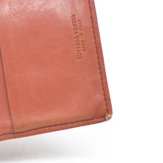 AUCTION $550 Bottega Veneta Intrecciato Lambskin Bifold Wallet Brown