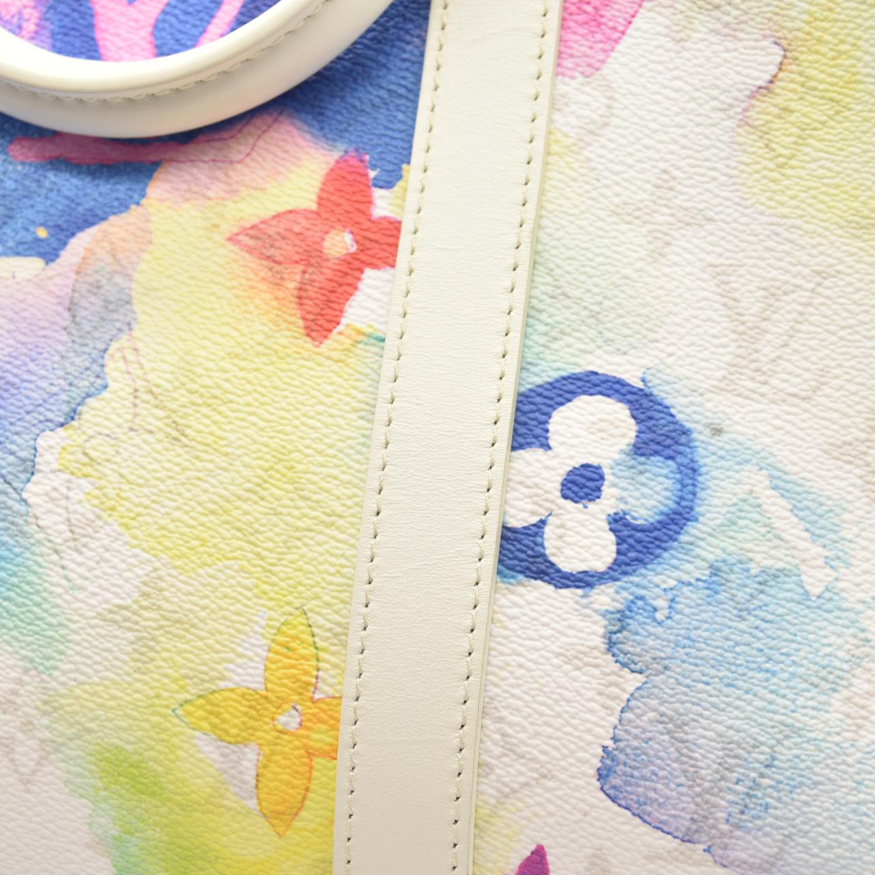 LOUIS VUITTON Monogram Watercolor Keepall Bandouliere 50 Multicolor RFID